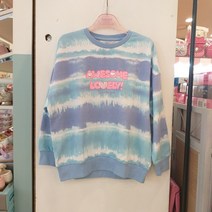 로엠걸즈(동아강북) 타이다잉 홀치기 나염 맨투맨 RGMA2083C