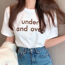 여자 면스판 이너룩 데일리 기본 반팔티 티셔프 면티