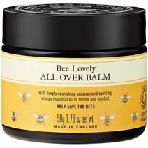 일본직발송 6. NEALS YARD REMEDIES(닐즈 야드 레메디즈) 비 러블리 올 마이티 밤(보디용 보습 밤) 바디, One Size, One Color