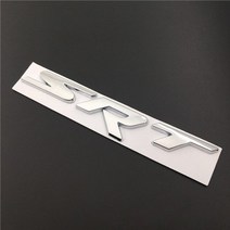 차꾸미기 카라반 캠핑카 트레일러 차량용 스티커 레이 바이크 닷지 SRT 로고 듀랑고 Ram 1500 충전기 바이, 02 Silver