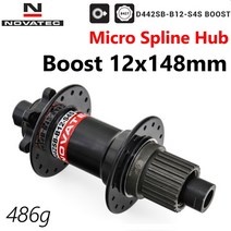 Novatec D442SB-B12 부스트 148mm x 12mm 스루 액슬 142x12mm 32 홀 6 볼트 후면 마이크로 스플라인 허브, 02 Boost Micro Spline