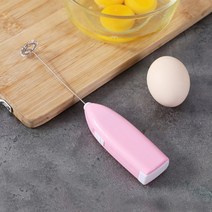 핸드믹서 제빵용 베이킹 핸드 믹서기 거품기 블렌더 1pc 커피 초콜릿 우유 주방 털, 분홍색