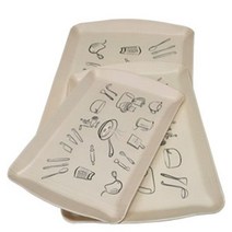 쿠킹멜라민 쟁반 웨이브 (대) 1개 트레이 식기 과일