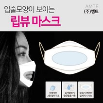 [MB필터]립리딩/립뷰투명마스크 [특허출원] /입술모양이 보이는 립뷰 마스크/김서림방지 항균 투명마스크/청각장애인/수화용/강의/대면/20장 구매시 1매 증정, 0, 10매