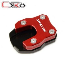 오토바이 액세서리 새로운 킥 스탠드 사이드 확장 확대기 패드 혼다 PCX 125 150 PCX125 PCX150 2014-, 빨간