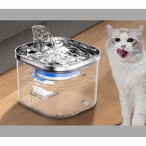 고양이 급수기 애완동물 지능형 항온 필터 개 정수기, 상세이페이지 참고, 상세이페이지 참고, 센서 + 온도조절 패키지(변환 플러그 제공)