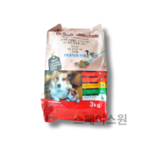 더독 닥터소프트 애견용 소프트사료, 4개, 3kg, 0   2가지주원료(연어+감자)