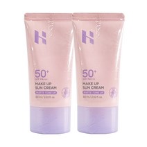 홀리카홀리카 메이크업 선크림 SPF50+ PA+++ (60ml+60ml), 60ml, 2개
