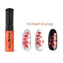 매니큐어 kads nail art polish 스탬핑 폴란드어 화이트 레드 블랙 실버 다채로운 네일 아트 플레이트 인쇄 폴란드어 펜 페인트 팁 diy, 16