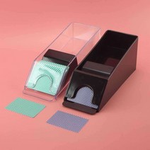 카지노용품 딜러 카드 셔플기 셔플링 딜링슈 슈통, 카드 6덱 블랙