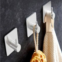 제이큐 부착식 스텐레스 욕실 주방용품 걸이후크1개 1개