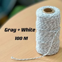 줄다리기줄 단체게임 밧줄 굵은 동아줄 운동회 레이크레이션용품 마크라메 코드 2mm 코튼 110 야드 공예용 천연 로프 벽걸이 선물 포장 웨딩 장식, [01] 2mm 100meters, [05] Macaroon Purple