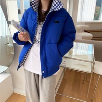 포미데이 체크포인트 웰론 숏 패딩
