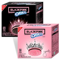 블랙핑크 오레오 에디션 한정판 OREO 딸기1박스+초코1박스, 오레오 블랙핑크 딸기 800g+초코 800g
