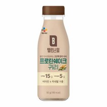 CJ-밸런스밀 프로틴쉐이크 귀리 바쁜아침 물만타서 간편섭취 고단백 고식이섬유 존맛탱 질리지않는맛 한끼식사 50g, 2개