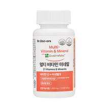 닥터닥터스 멀티비타민미네랄 1000MG X 120정 X 1병 비타민B12 나이아신 B