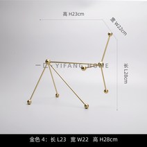 심플인테리어디자인 까맣게 잊다 현대 기하학무니 스퀘어 금속 소프트 웨어 수반 모델하우스 책상테이블 궤 2601376308, 골드 4