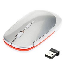 2.4Ghz 무선 마우스 게이머 컴퓨터 PC 게임용 USB 수신기 포함 윈도우 7/2000/XP/비스타 용 노트북 액세서리, 흰색 마우스 패드