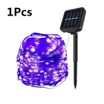 야외 태양열 끈 패어리 라이트 10M 20M 30M LED 태양광 램프 100/200/300leds 방수 크리스마스 장식 정원 거리, 1pcs Purple_32M 300LED