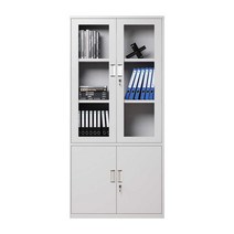 사무실 서류 철제캐비넷 파일 철제 보관함 보안 서랍, 유리 캐비닛 0.8mm