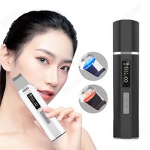 Kiboer 갈바닉 이온 워터필링기 초음파 이온 리프팅 EMS 빨강/블루 광선 블랙헤드 도출 영양 도입 콜라겐 재생 촉진, 블랙