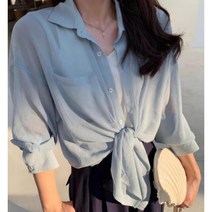 라이프랩 여성 루즈핏 데일리 블라우스 셔츠