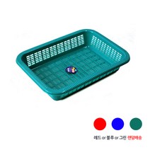 직사각 주름 소쿠리 플라스틱 사각바구니 채반 김장