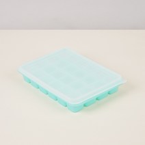 비비또 초기 중기 실리콘 이유식큐브 용기 트레이 24구, 민트