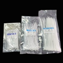 견고한 Nylon Cable Self-locking Plastic Wire Zip Ties Set 3*100 4*200 Industrial Supply Fasteners &a, 한개옵션1, 02 White