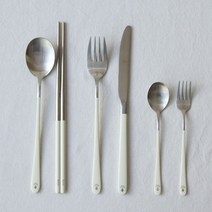 MASI FIRENZE 백화점 호텔 신혼부부 양식 명품 커트러리, 티스푼, 아이보리