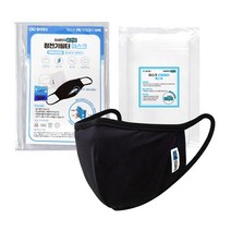 미세먼지골키퍼 정전기필터 마스크 블랙 (대) 1개세트