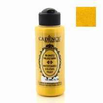 120ml 용량 체험학습 헤리티지공예 카덴스 고광택 길딩 메탈릭 물감 Glitter Gold (109)