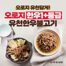 [한우 1+등급] 유천 한우불고기 300g, 3팩, 900g, 900g