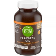 Simple Truth 유기농 아마씨유 1000 mg 90 소프트젤