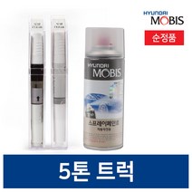 현대모비스 메가트럭/5톤트럭 붓펜 카 페인트 투명 스프레이 프라이머 화이트 실버 블랙, PT