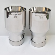 가변배기 자동차 밝은 배기 테일 파이프 스테인레스 스틸 베벨 엣지, 중국, 63-101mm