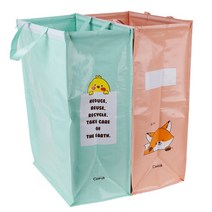 폐지보관함 2P 가정용 재활용품 수거함 종이 분리 수거통 분리함 실내 휴지통 쓰레기통, 본상품선택