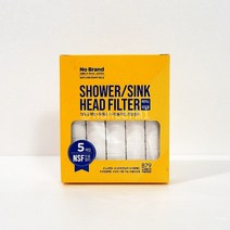 노브랜드 수압 상승 샤워기 헤드 필터 리필용 5개입 X 1 NOBRAND SHOWER / SINK HEAD FILTER REFILL 5PCS X1