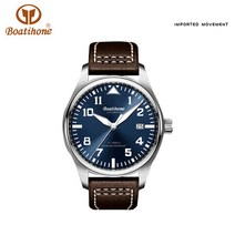 Boatihone-10ATM 다이버 자동 시계 남성용 기계식 손목 시계 슈퍼 야광 사파이어 렌즈 스포츠 시계 남성 일본 무브먼트, 03 Brown Blue
