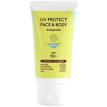 민감피부 선크림 babybuba 유기농 uv 우유 무첨가 크림 보호 페이스 앰프 body 자외선 차단제 spf 50+ 자외선 흡수제 없음 made in Japan 전신 1.8, 50 그램 (x 1)