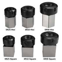 보링머신 XCAN ER 콜렛 척 블록 ER25 ER40 CNC 선반 조각 절단기용 스퀘어/헥스 스프링 홀더, 01 Square ER 25