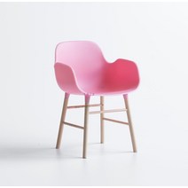 덴마크 디자이너 모델 체어 mdd.blythe. ob11.6 포인트 바비 인형 푸드 플레이 미니 체어, 분홍