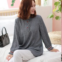엄마옷 백합사 미시옷 쁘띠 후리스 블라우스[91-431] 40대 50대 중년의류 여성용 마담