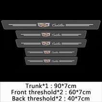 캐딜락 에스컬레이드 호환 세비야 xt4 ct4 ct5 ats slr ext escalade sts coupe 용 아크릴 투명 뒷 트렁크 도어 스티커 케이스 286, c