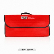 자동차 보관함 접이식 도구 가방 펠트 천 트렁크 여행 캐딜락 에스컬레이드 XT4 CTS SRX ELR BLS, 02 D-Red