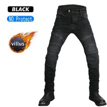 남자 오토바이 바지 남자 오토바이 바지 양털 Pantalon 따뜻한 겨울 보호자와 바이커 슬림 캐주얼 방수 Rid, 01 black