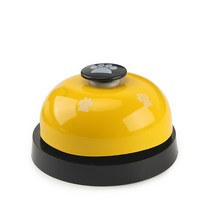강아지 반려동물 이갈이 놀이 장난감 애완 동물 훈련이라는 저녁 작은 벨 발자국 ring dog toys for teddy pet call, 노란색