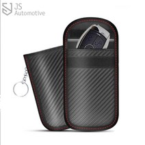 JS automotive 신용카드 자동차 스마트키 도용방지 RFID 차단 여행용 카본 케이스 파우치 슬리브 지갑