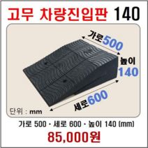 경사로X진입판 압착고무차량진입판 (자동차 경사로 경사판 램프 슬로프)