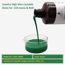 3d 프린터 재료 JAMGHE 높은 왁스 플러스 수지 X-캐스트 EWIC -3000A EWIC-1000A 보석 Castable fedex로 슈, 01 cwic-1000a 500g